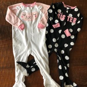 Carter’s 2T Fleece Footie Pajamas